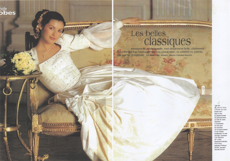 Robe de mariée romantique – Mariages Magazine – Zélia - Montmartre