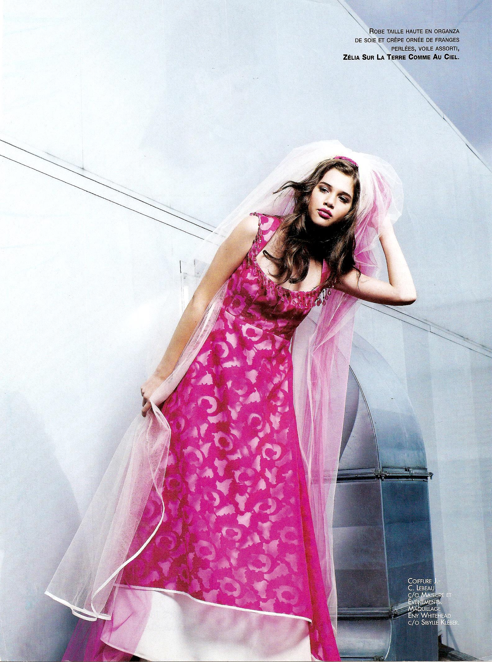 Robe de mariée rose – pink dress – robe de mariée indienne –OUI Magazine – Zélia- Paris