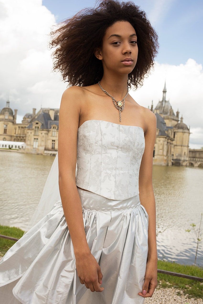 Bustier de mariée – fait main- Montmartre – Zélia boutique- voile de mariée -jupe
