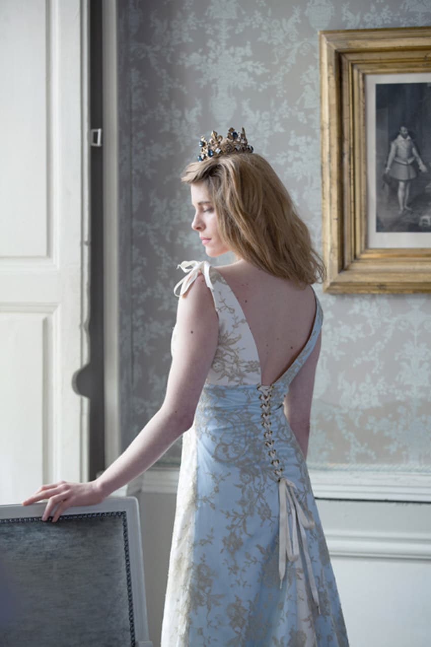 Robe de mariée dos nu- Mariage baroque – robe de mariée château – Robe de princesse chic- Zélia