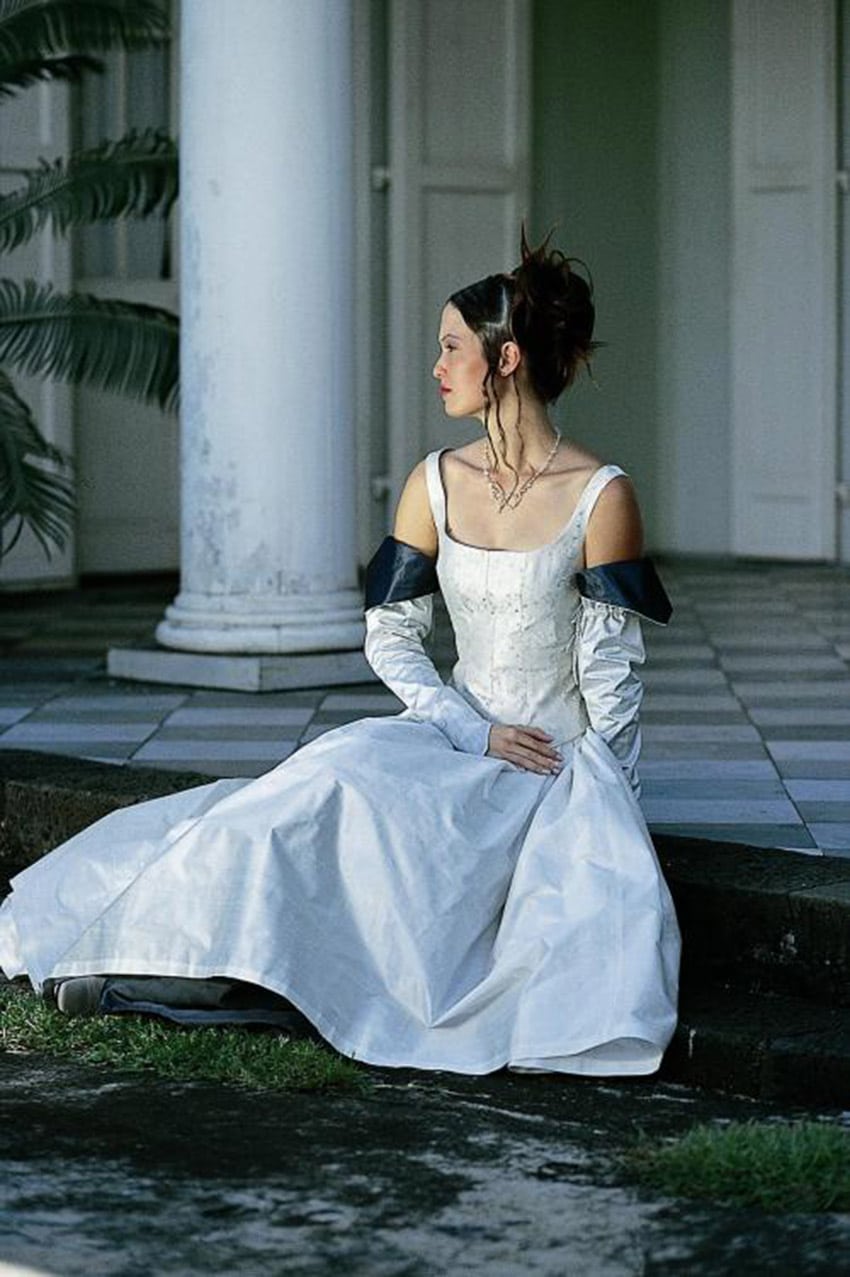Robe de mariée princesse chic- robe bustier – sur mesure – mariées uniques – Zélia – Montmartre