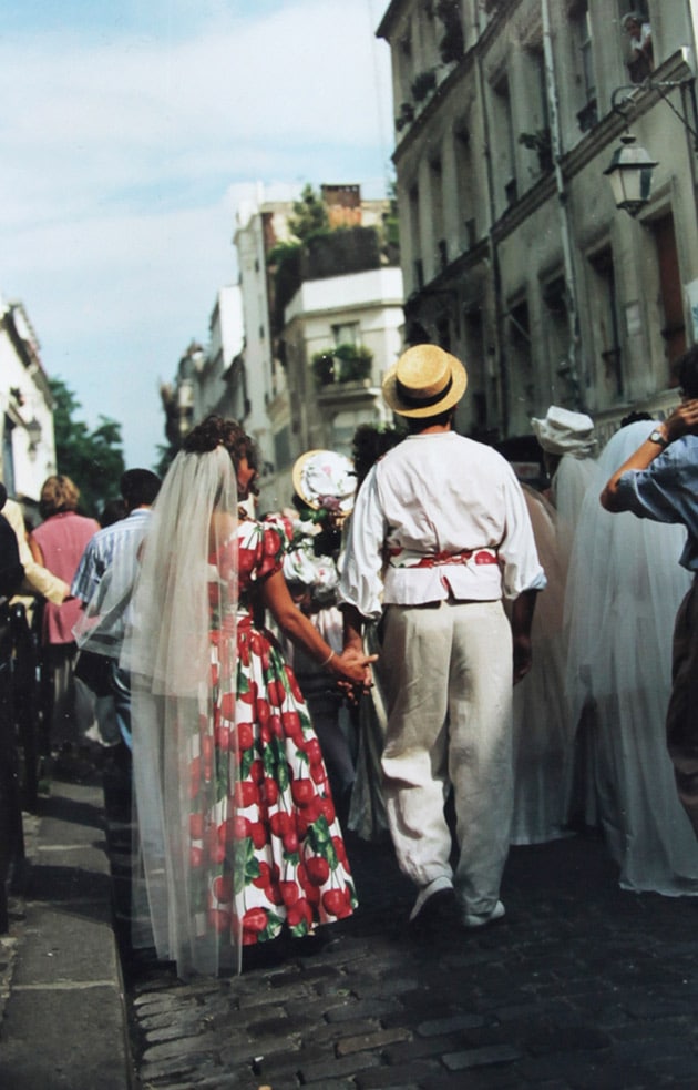 Robe de mariée champêtre- robe de mariée griotte- robes uniques – Zélia