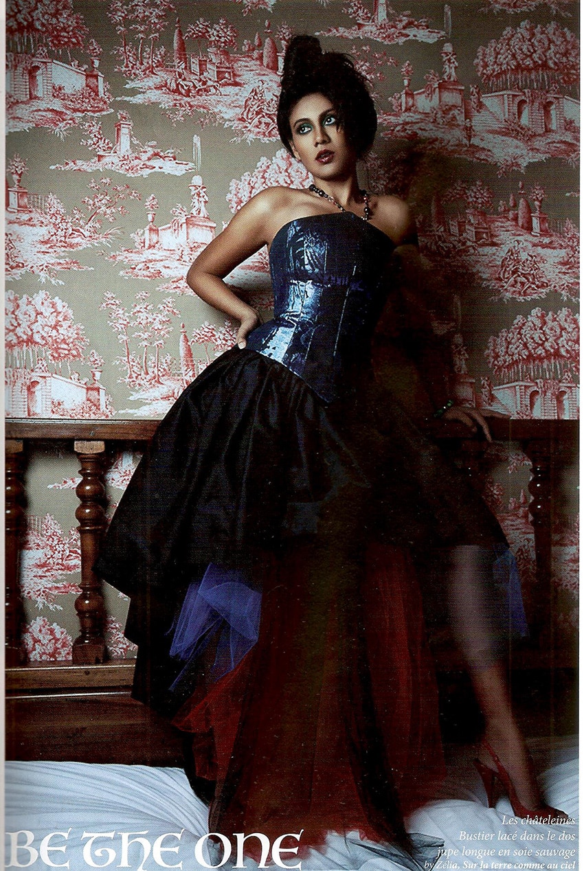 Robe du soir- bustier noir – robe de gala – robe de scène – opéra- Zélia – Montmartre