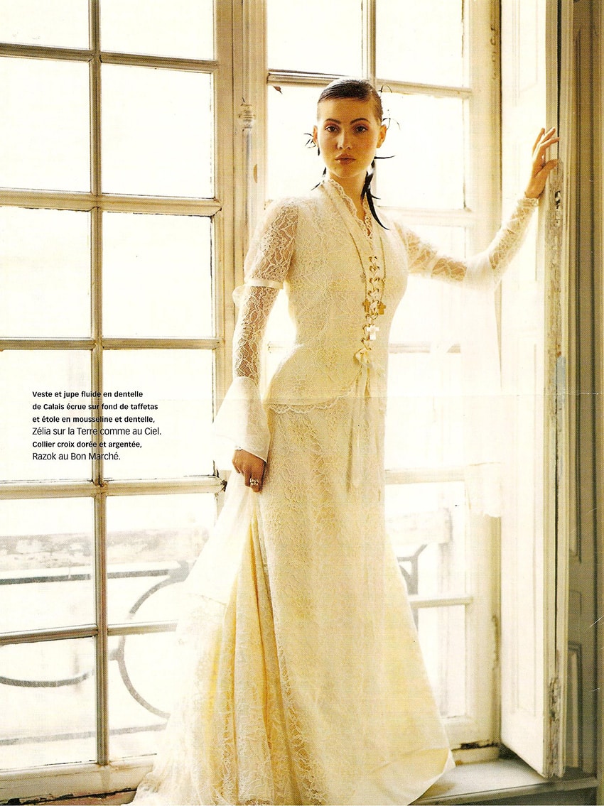 Robe de mariée en dentelle – robe de mariée rétro- mariage chic – Gatsby- Zélia – Paris