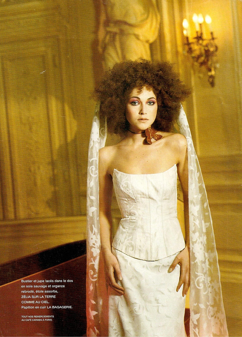 Robe de mariée blanche- bustier de mariée – Moscou – Atelier de robes- Zélia- Montmartre