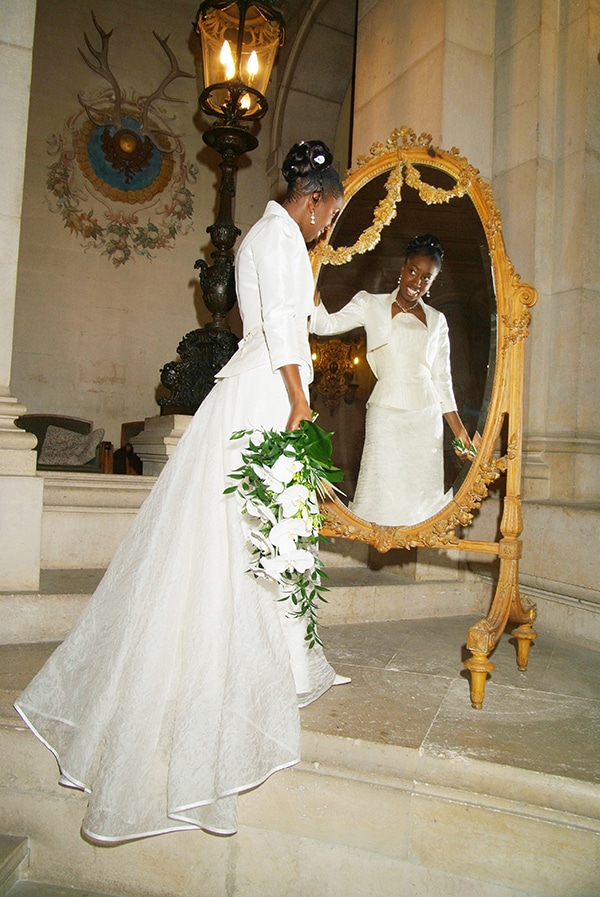 Robe de mariée ivoire – Robe de mariée classique chic – Robe de mariée sur- mesure – Zélia