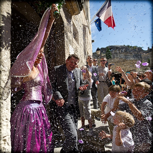 Robe de mariée mille et une nuit- robe de mariée mauve – mariage en Provence- Lavande – Zélia