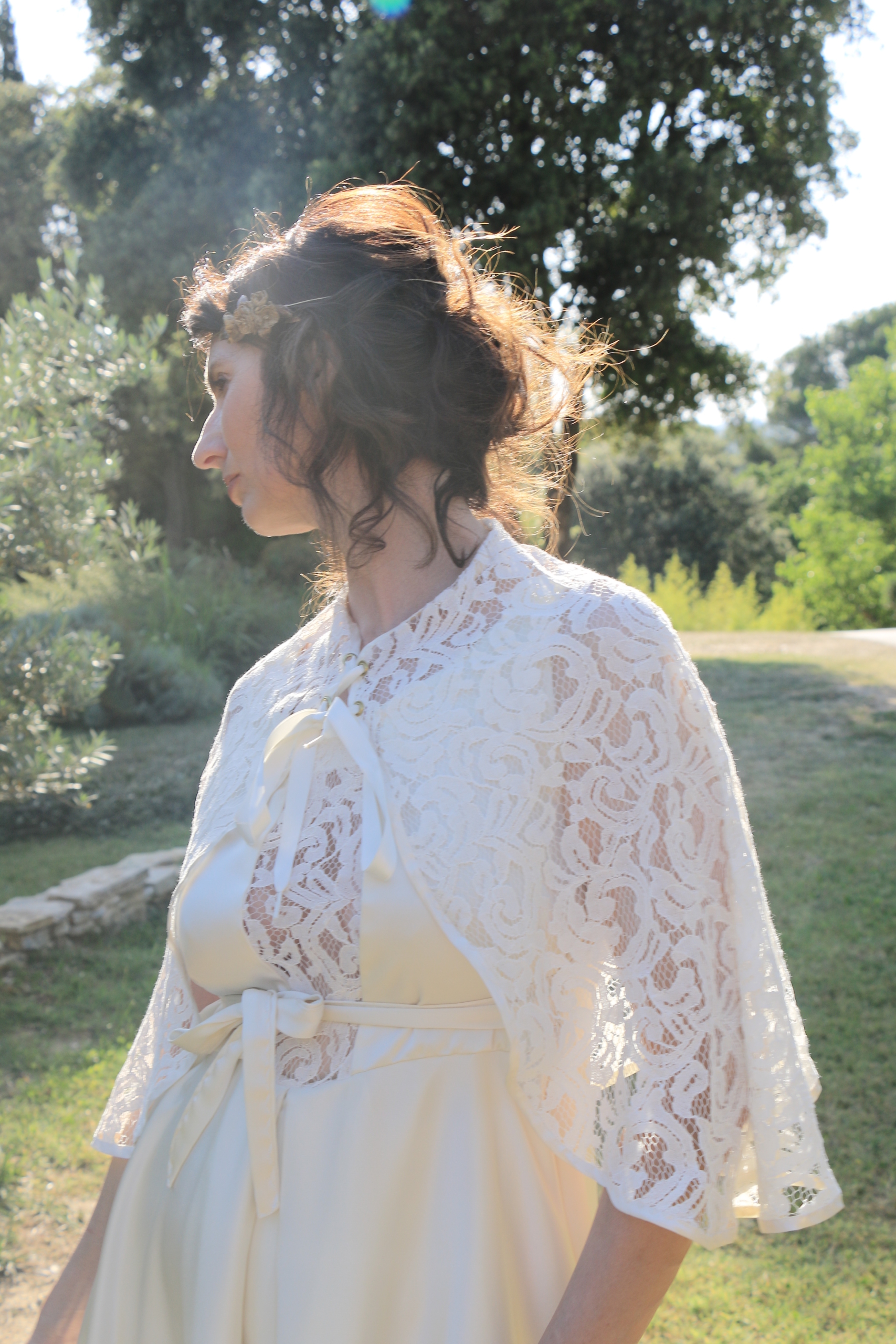 robe de mariée fluide - ivoire - Zélia - Créatrice de robes- Montmartre